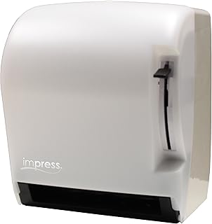 Palmer Fixture TD0220-03 Impress Lever Roll Towel Dispenser, White Translucent