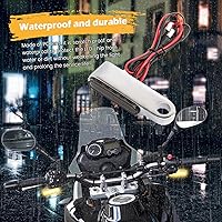 Vista 4 de evomosa Mini luz LED de señal de giro para motocicleta, 2 unidades, indicador universal para manillar, luz intermitente, lámpara intermitente