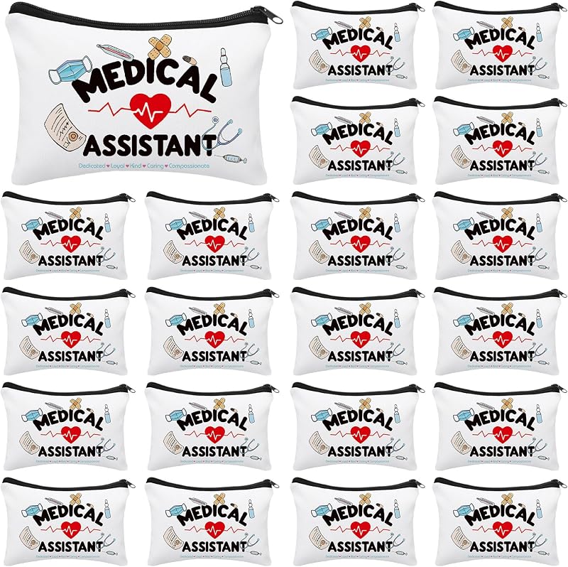 Conjunto com 20 necessaires de maquiagem SilTriangle para assistentes médicos