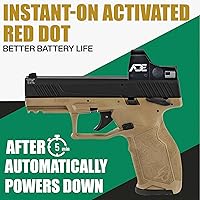 Vista 3 de Ade Advanced Optics RD3-009-2 Miras de punto rojo - Motion Awake - Impermeable y resistente a la niebla -Óptica para pistola S/N: RD3-009-2