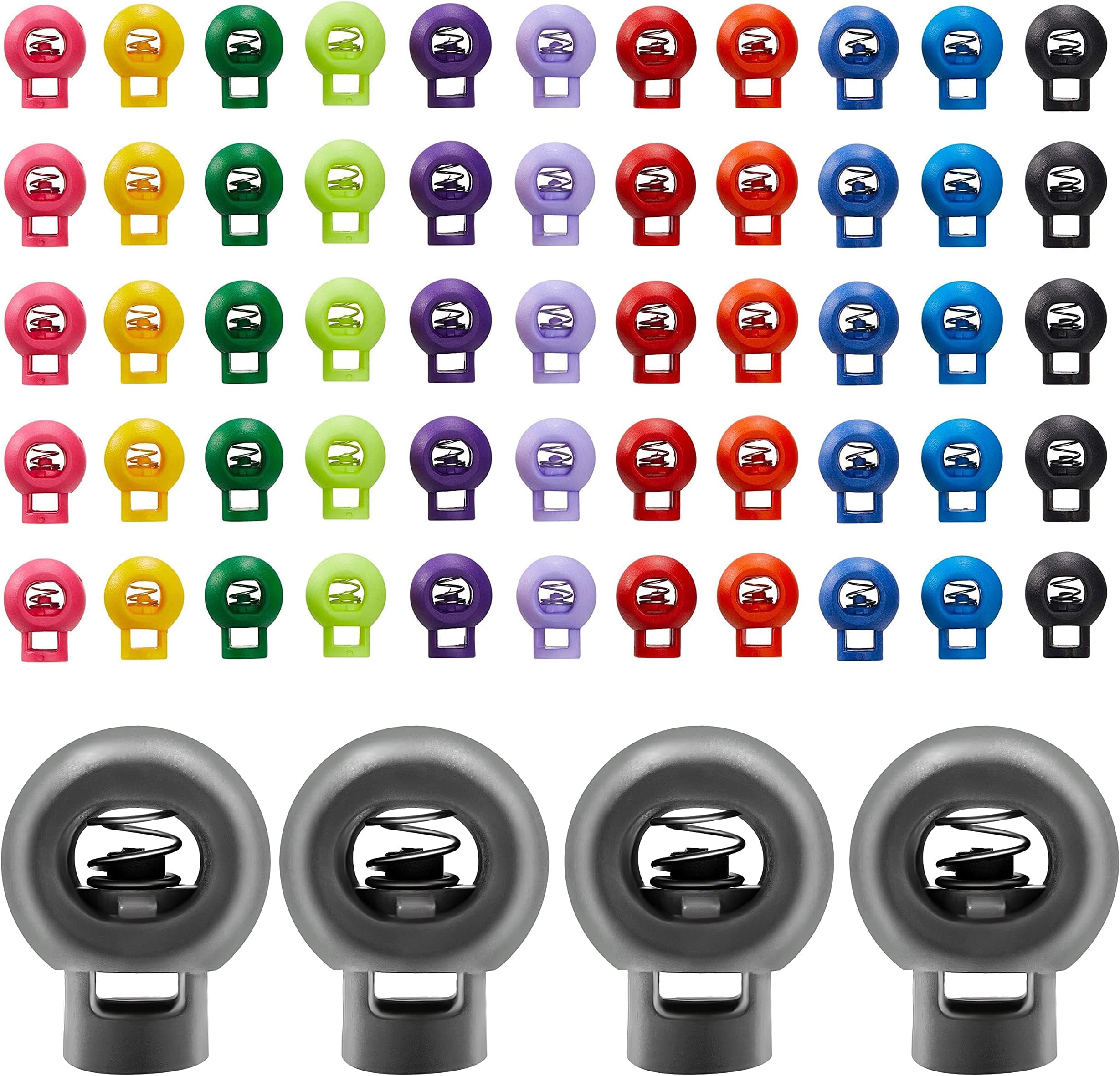 10 Bloqueurs De Cordon (cord Locks) Uxcell - 8mm, Trou Simple - Pour Sac à Dos, Vêtements, Tente