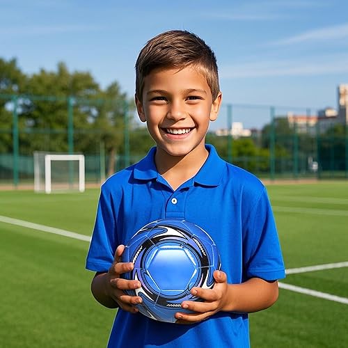 Miniatura 5 de Balón de fútbol Tamaño 3,4,5 PU suave con aguja de bolsa de fútbol para entrenamiento de práctica
