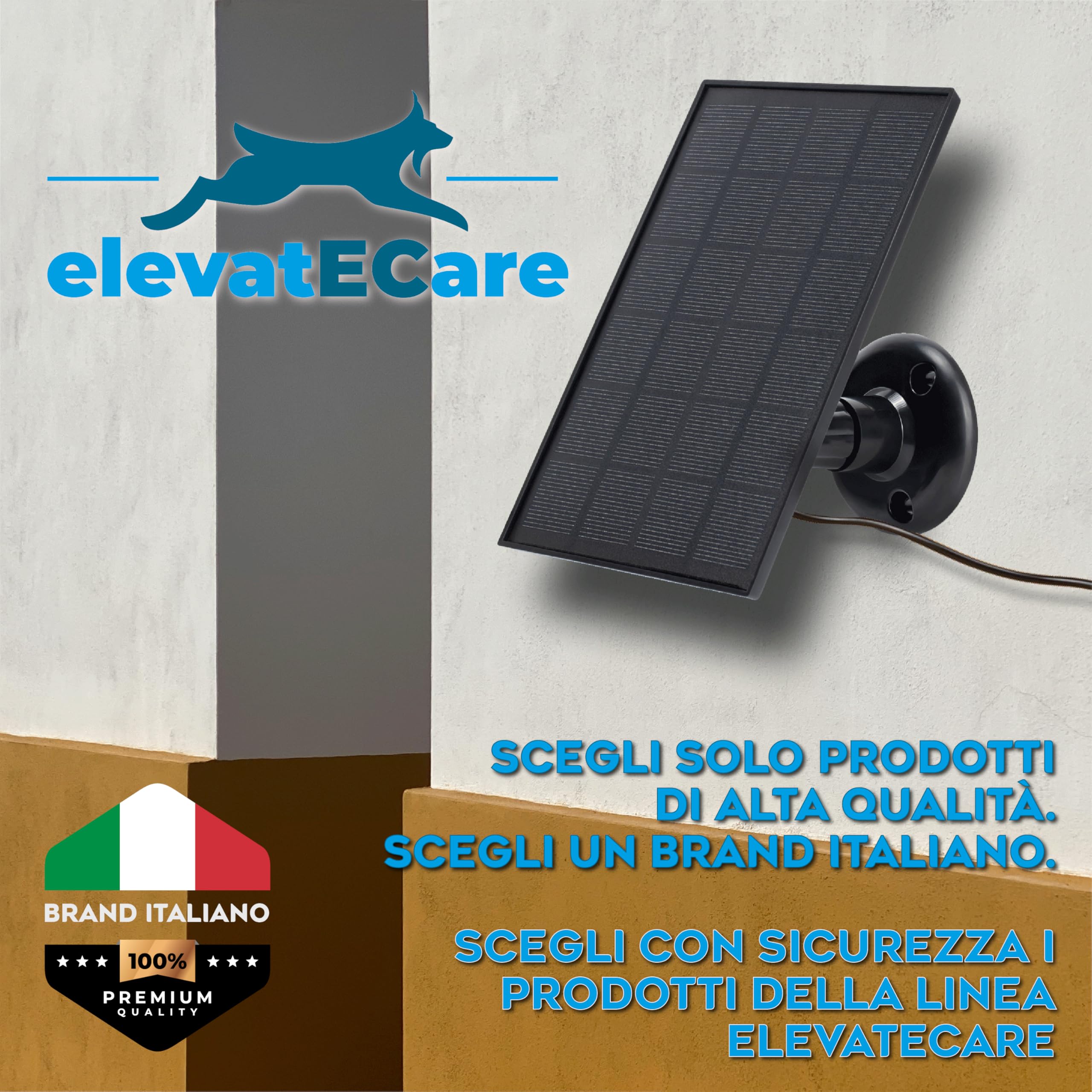 Pannello Solare Portatile Micro USB 3W – Alta Efficienza 23%, con Supporto 360°, per Luci LED, Powerbank, Emergenza