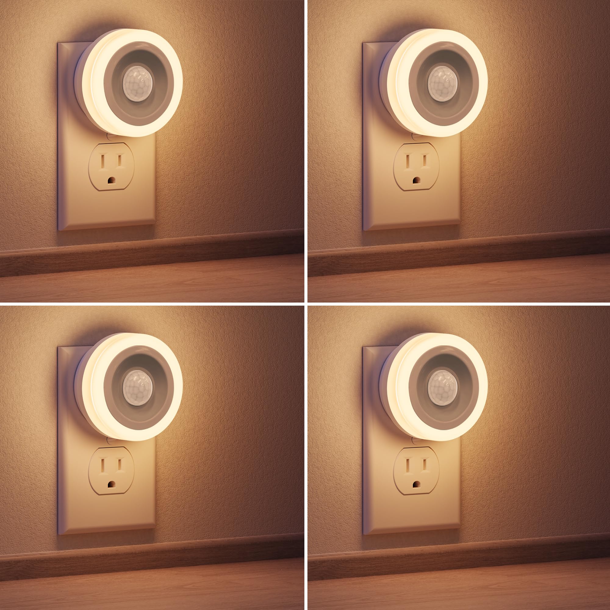 Briignite Motion Sensor Night Light 4-Pack