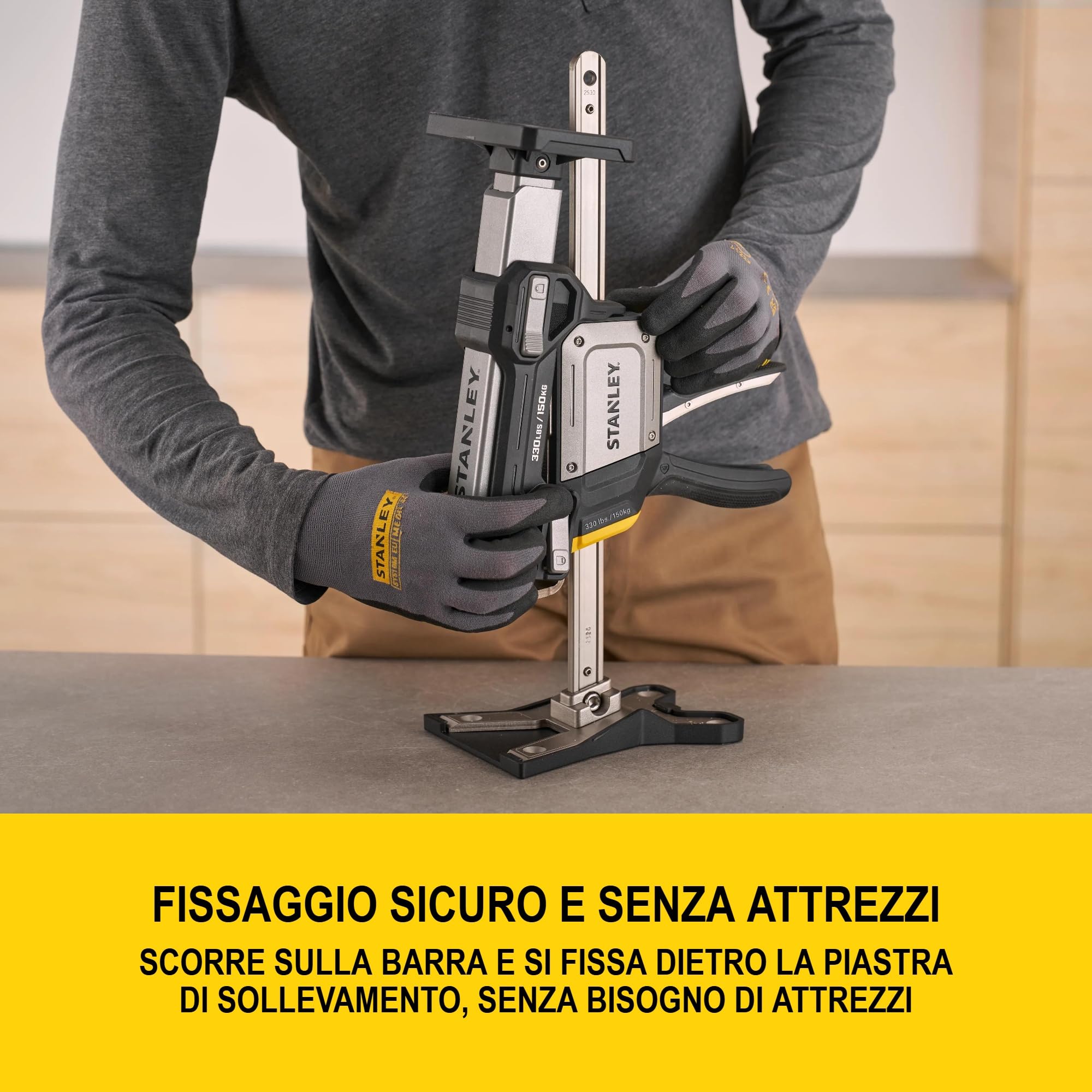 STANLEY TradeLift Plus, accessorio multifunzionale per sollevamento, livellamento, bloccaggio e allargamento, confezione doppia, FMHT83556-1