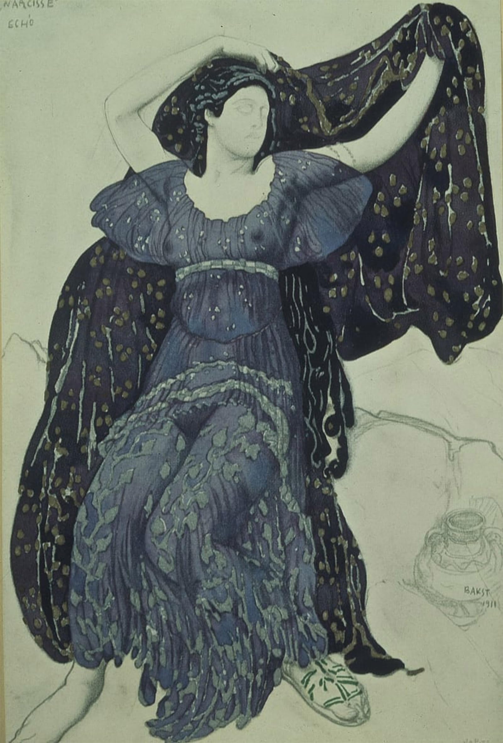 Lienzo de Leon Bakst Nymph Echo para decorar tu dormitorio 5