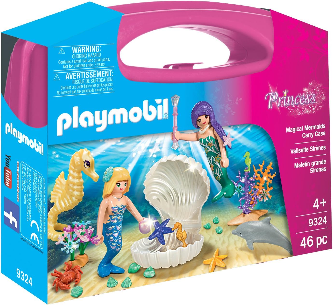 Playmobil 9324 Mermaid Carry Case, Fun Imaginative Role-Play, PlaySets Suitable for Children Ages 4+