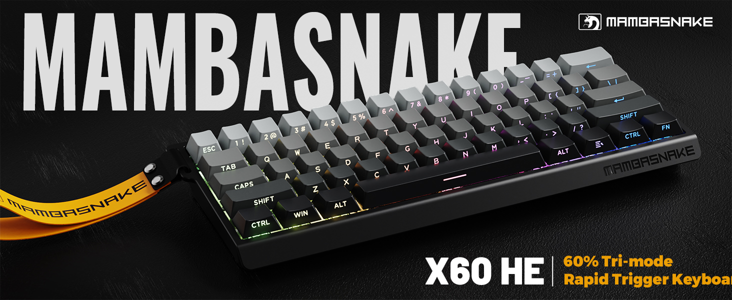 Amazon.com: MAMBASNAKE X60 HE 60% Rapid Trigger Wireless Gaming