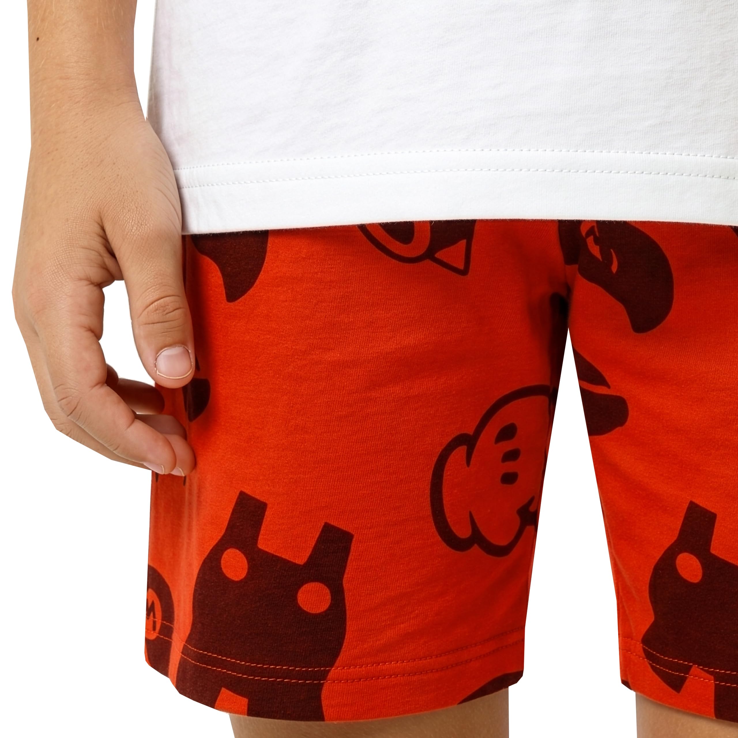 Pijama Niño Super Mario Bros Conjunto Verano Manga Corta con Pantalón Corto
