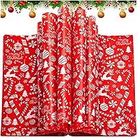 Vista 16 de 100 piezas de papel encerado navideño, hojas de papel encerado para envoltorios de sándwich de papel de delicatessen, envoltorios de caramelos