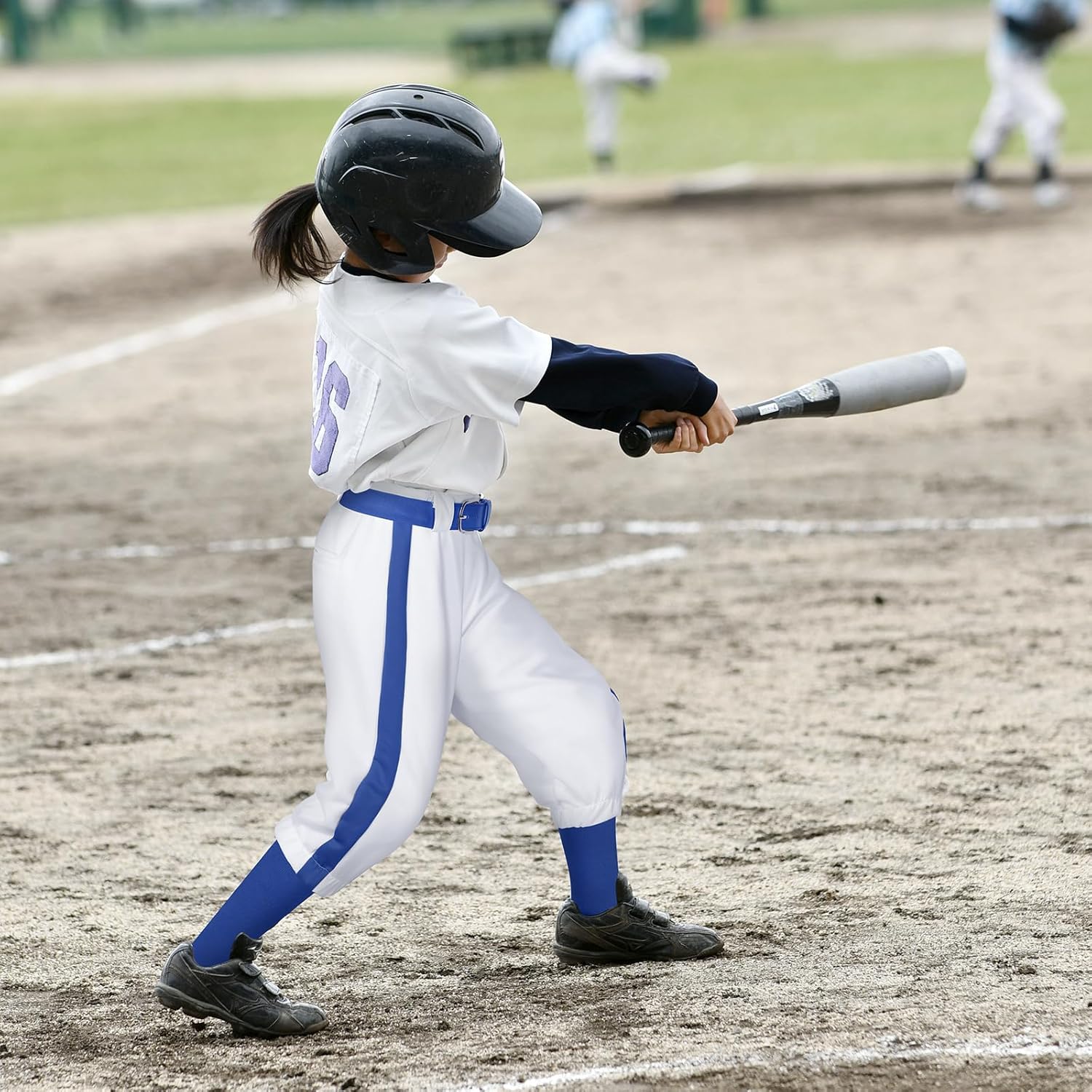 Cozypower 3 Pcs Baseball Pants Combo Set Men Youth Boy and Girls Softball Pants with Socks and Belts - Image 2