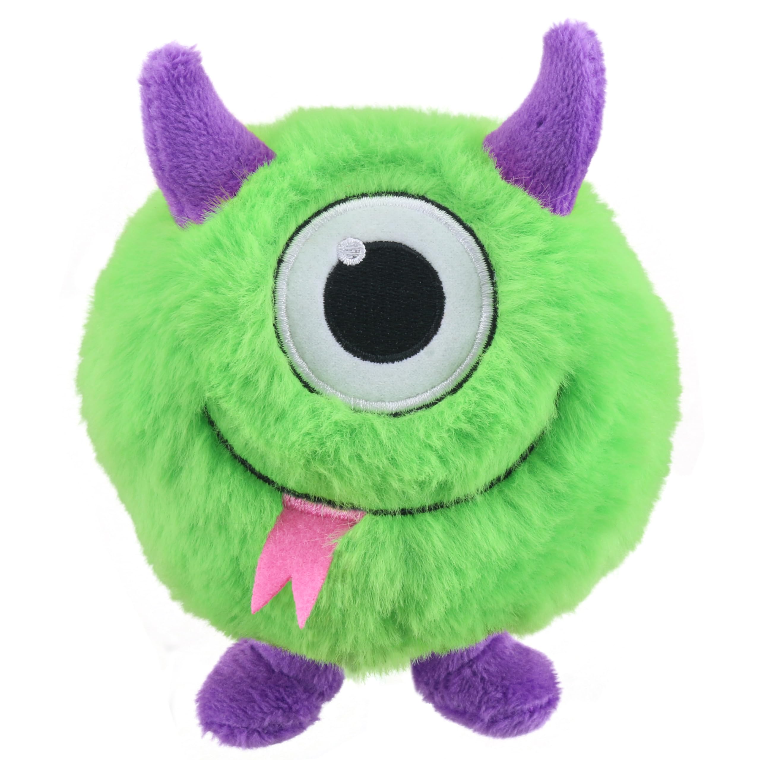 The Puppet Company Green Micro-Monster Finger Puppet, Soft and Fluffy Glunk Character for Imaginative Play Learning