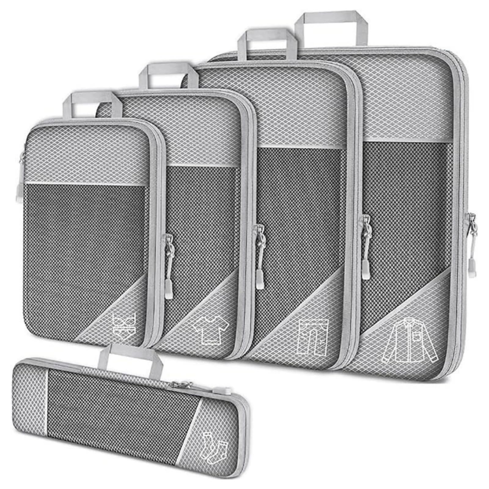 Pack de 5 cubes de compression pour résoudre le manque de place en valise et placard