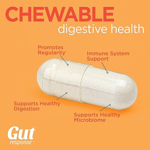 Miniatura 4 de Probiótico masticable para hombres y mujeres, ralentiza el envejecimiento digestivo, aumenta el sistema inmunológico, sin OMG, sin gluten y sin