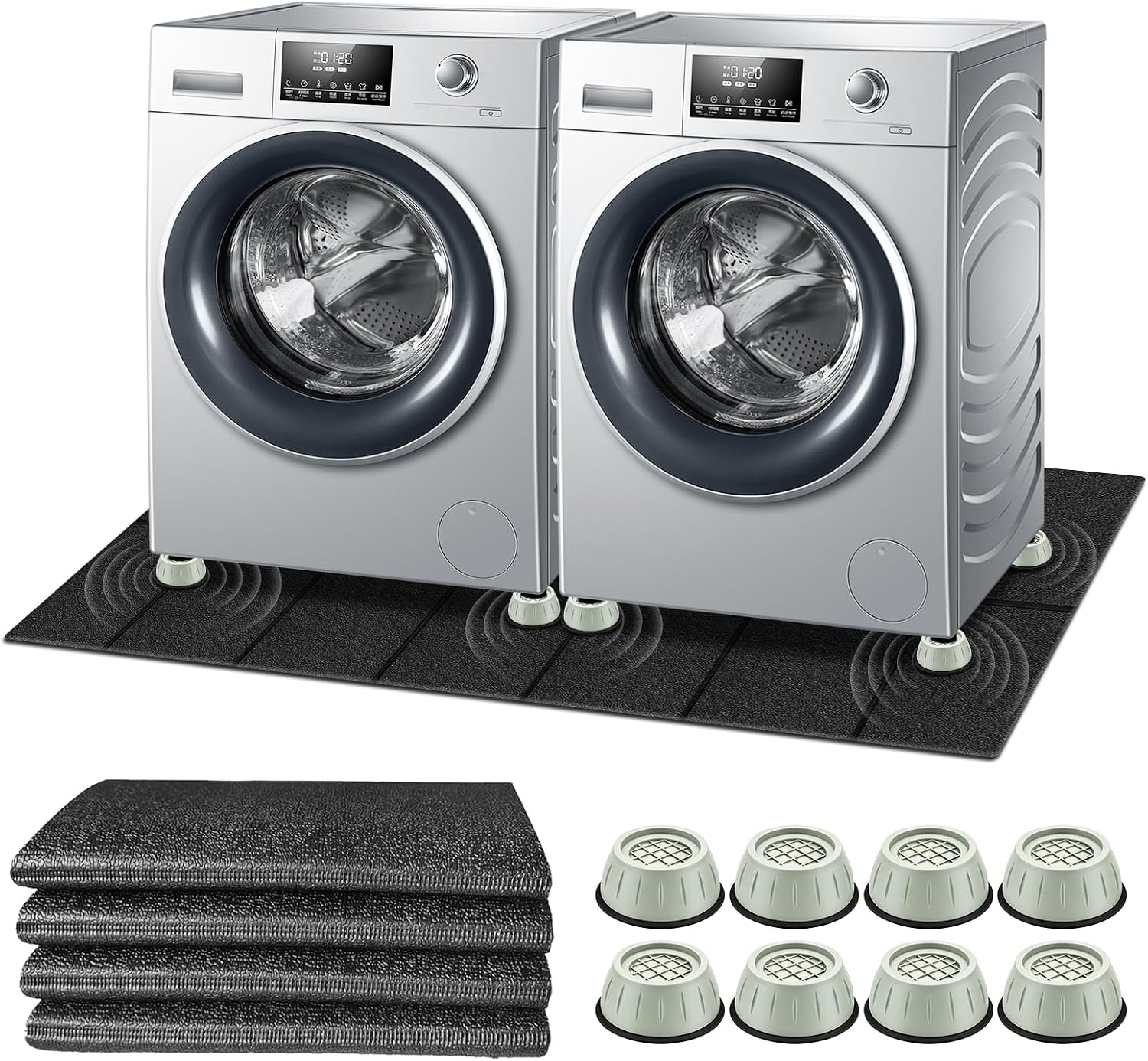 Foldable High-Density Washer Dryer Mat 68x29.5 Anti-Vibration