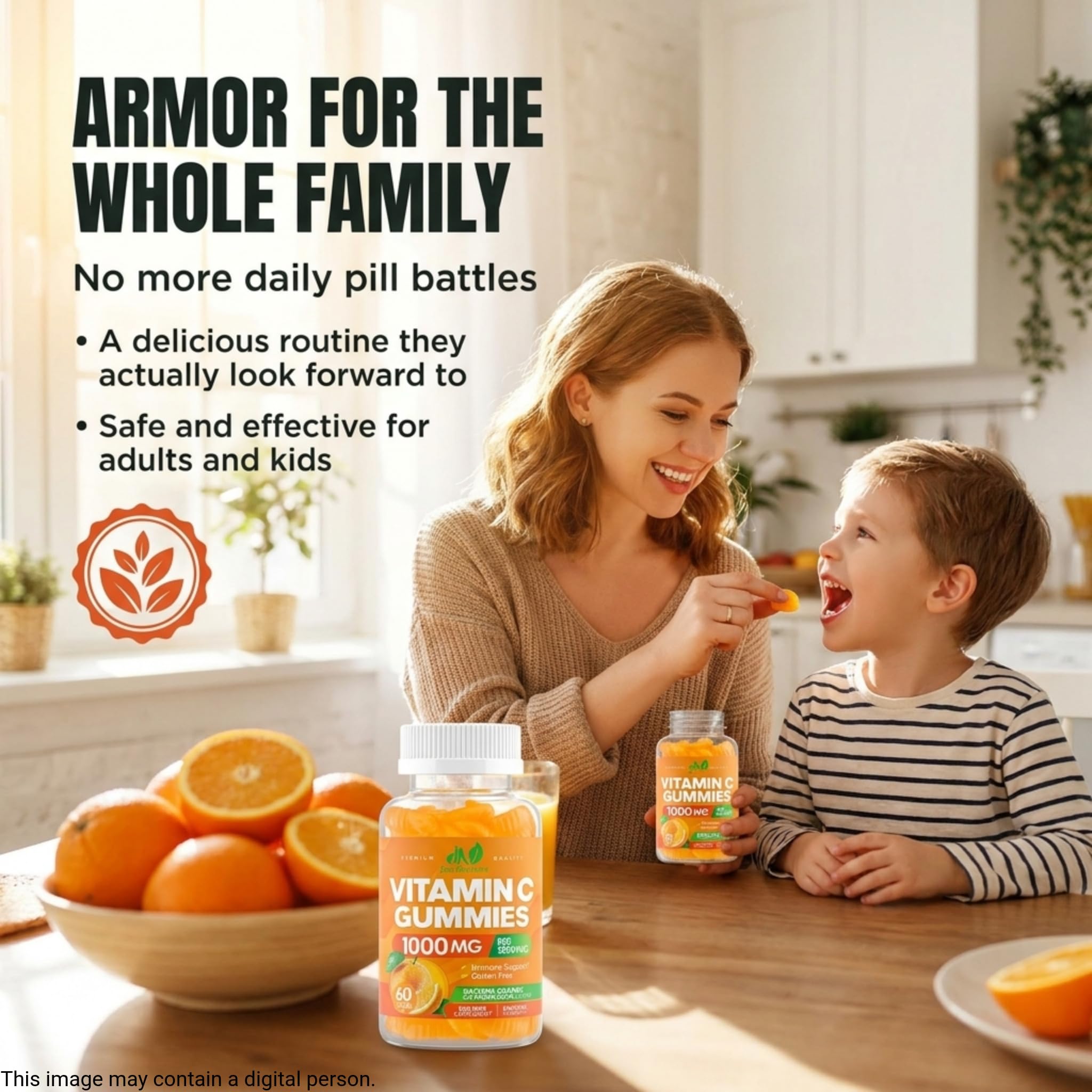 Vitamin C 1000mg Gummies – Chewable Multivitamin for Adults & Kids — Amazon image 5