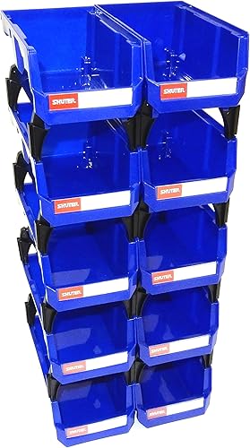 SHUTER HB-230 Ultra Stack & Hanging Storage Parts Bin de 4 x 7.4 x 3 pulgadas, paquete de 10 unidades (1010001)