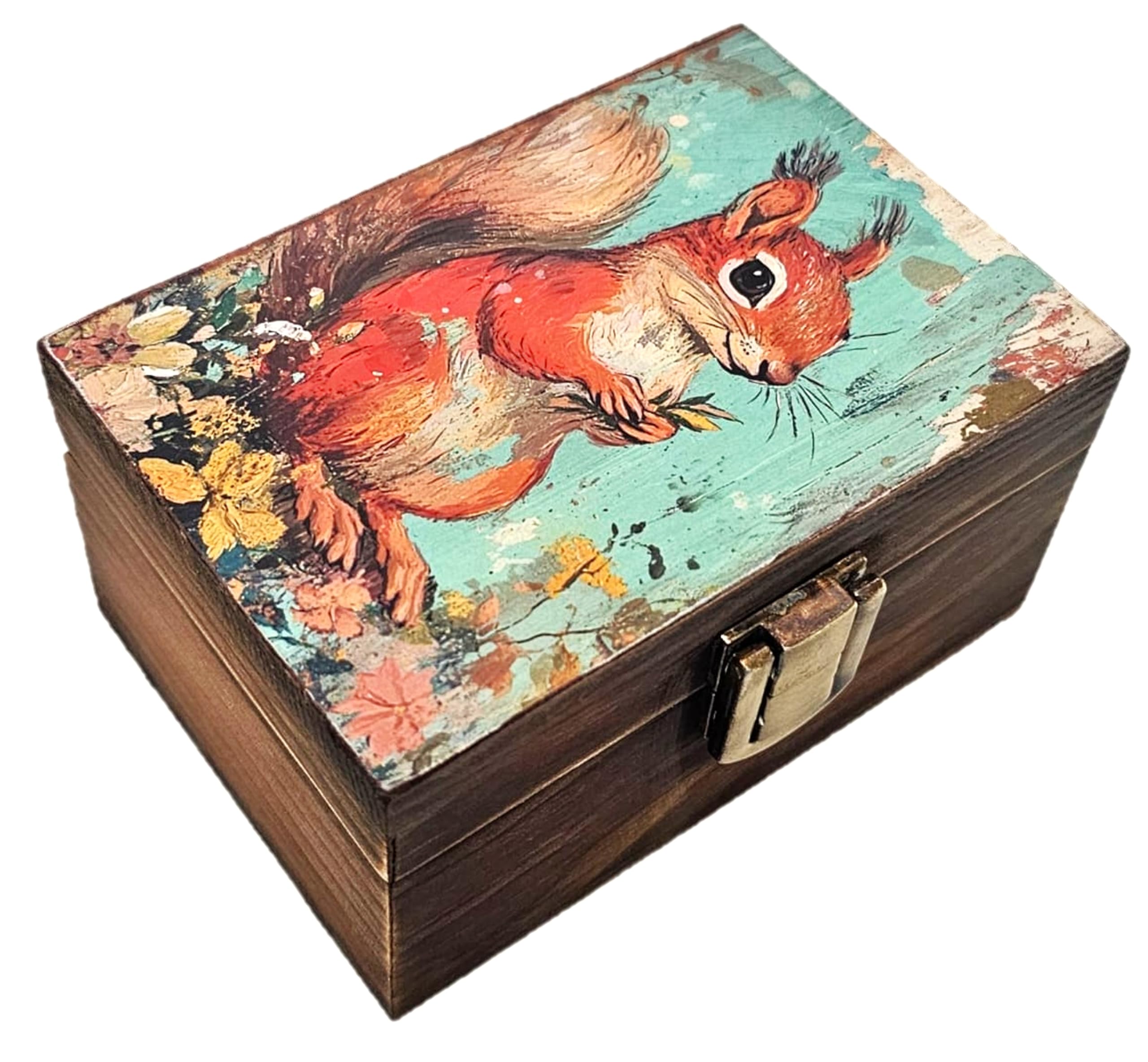JB Premium Trinket Keepsake Jewelry Box (Squirrel)