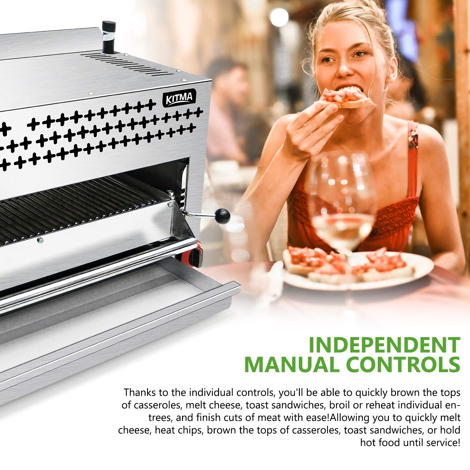 Buy Commercial Salamander Broiler, KITMA Natural Gas Cheese Melter