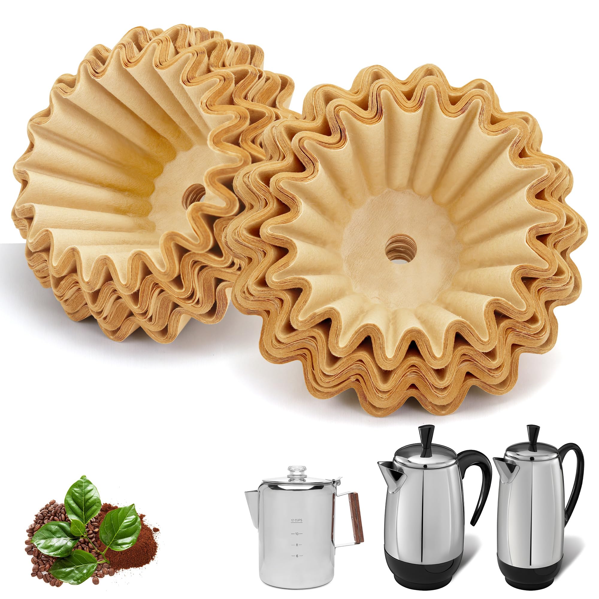 Photo 1 of 150 Pcs Paper Coffee Filters for Farberware Coffee Percolator 8/12 Cup