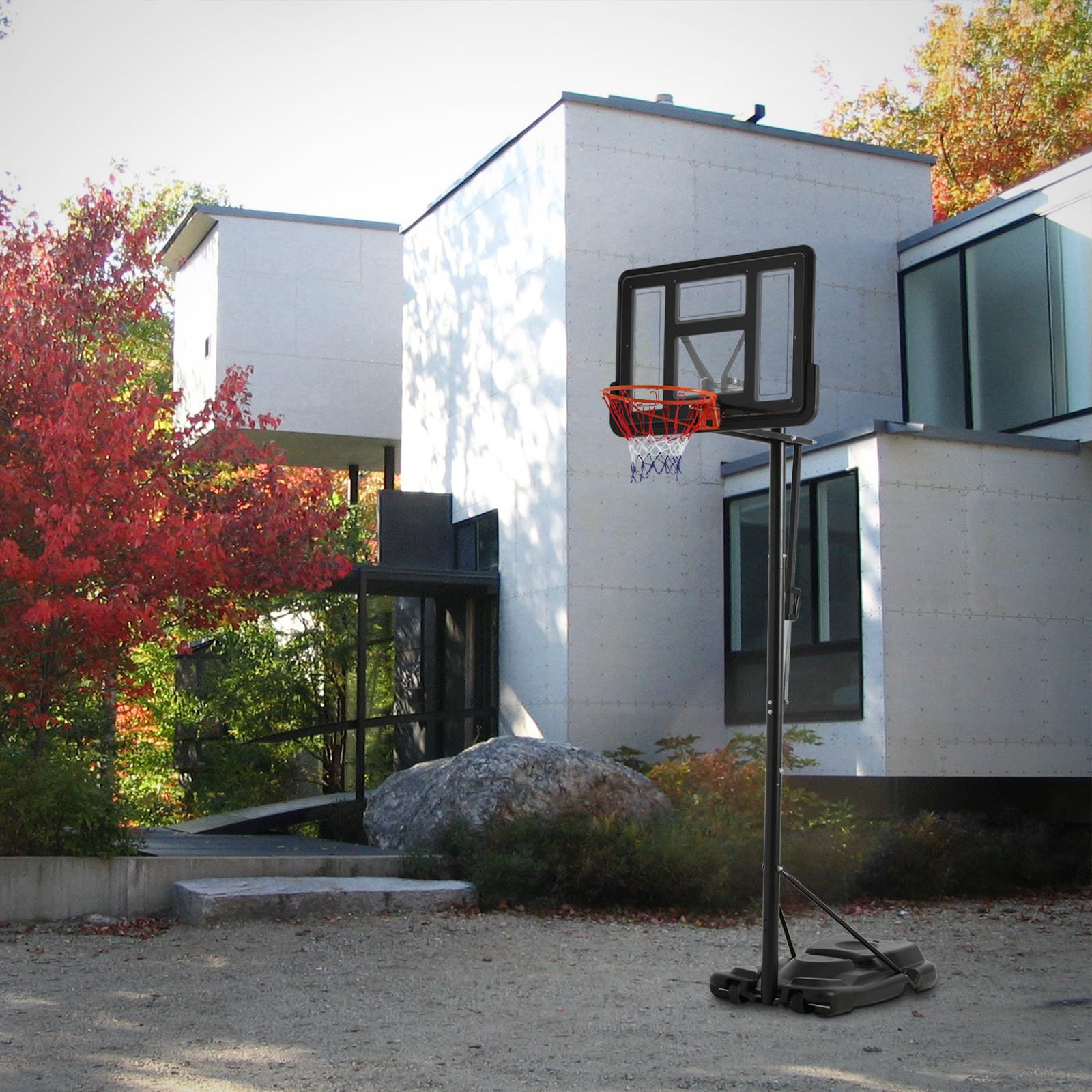 Athena Collection Outdoor Basketball Hoop, 10FT Height Adjustable with 43