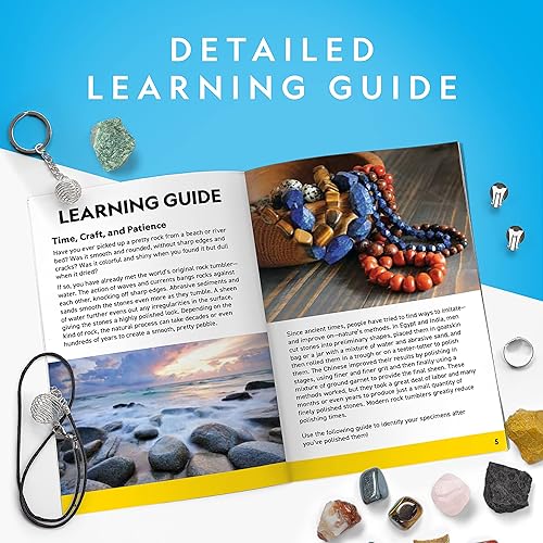 Miniatura 4 de National Geographic - Kit de recambio de vaso de rocas, mezcla de rocas de 5 libras para piedras preciosas rugosas y piedras preciosas, incluye