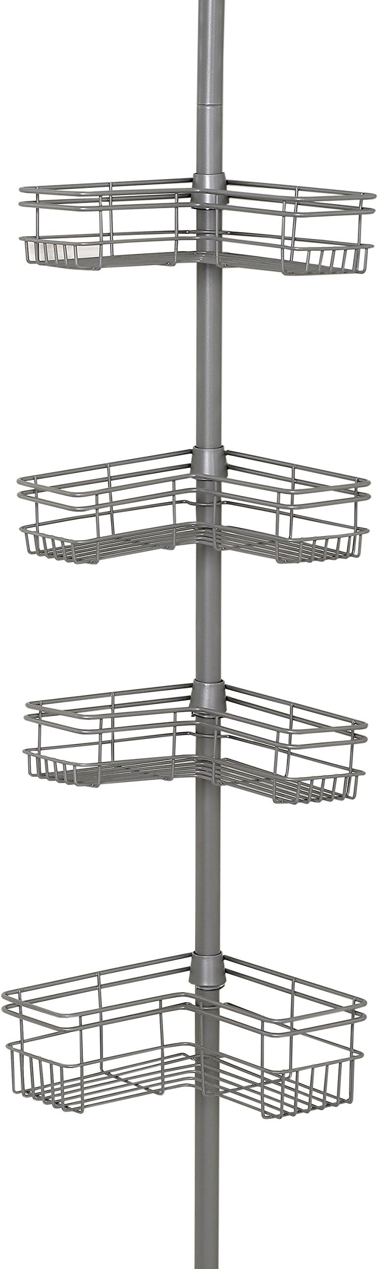 Shower Tension Pole Caddy, Satin Nickel