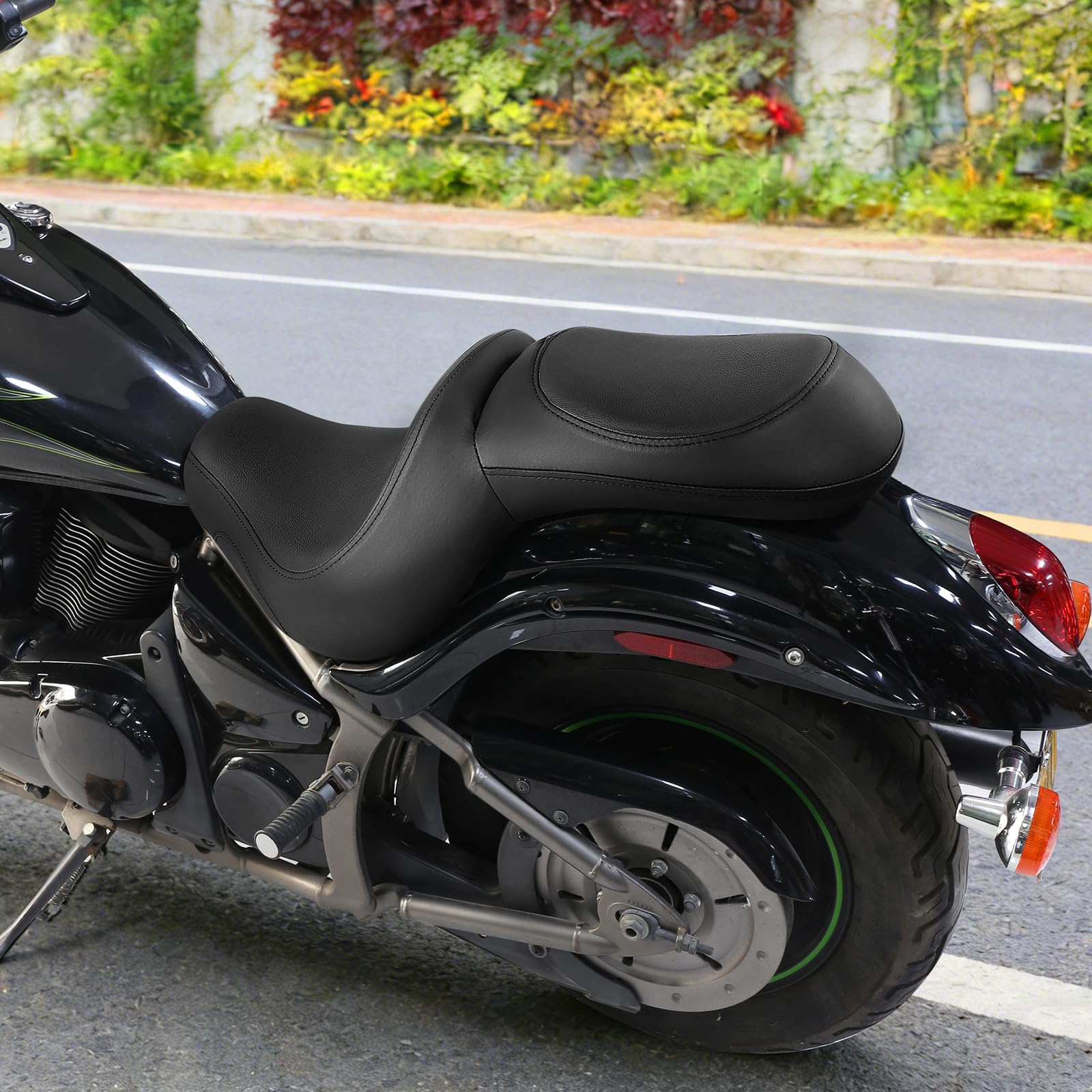 Thick Motorcycle Seat for Kawasaki Vulcan 900 Classic/Classic LT/Custom | For 2006-later Vulcan 900 Classic/Classic LT 2007-later Vulcan 900 Custom Gel Complete Seat Cruiser Touring Seat