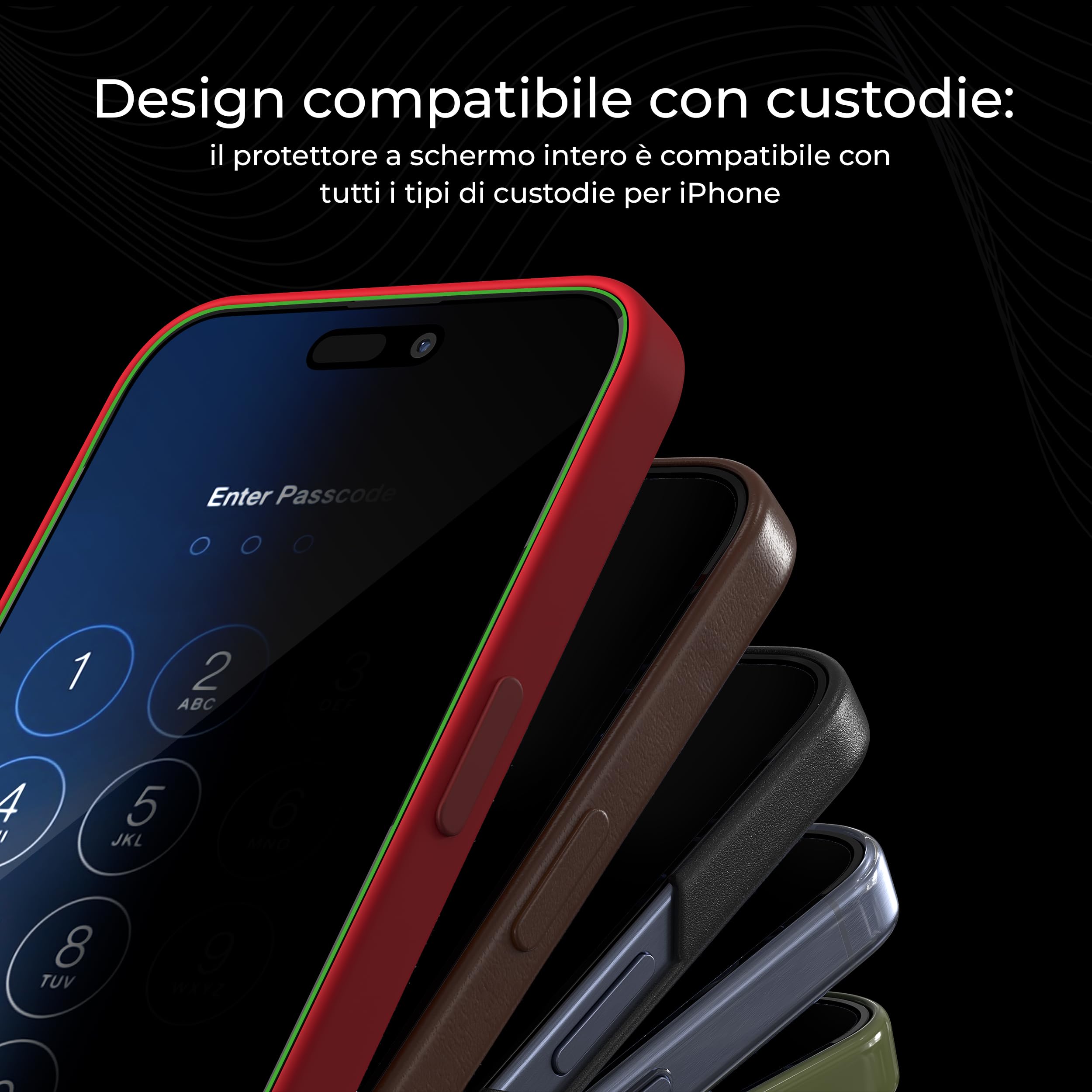 Deppa [2 Pezzi Pellicola Privacy per iPhone 15 Pro Max (6.7") | Vetro Temperato Anti-Spia 9H | Copertura Totale | Anti Graffi | Ultra Resistente | Kit di Installazione Facile
