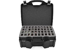 CASEMATIX 80-Slot Customizable Miniature Storage Case