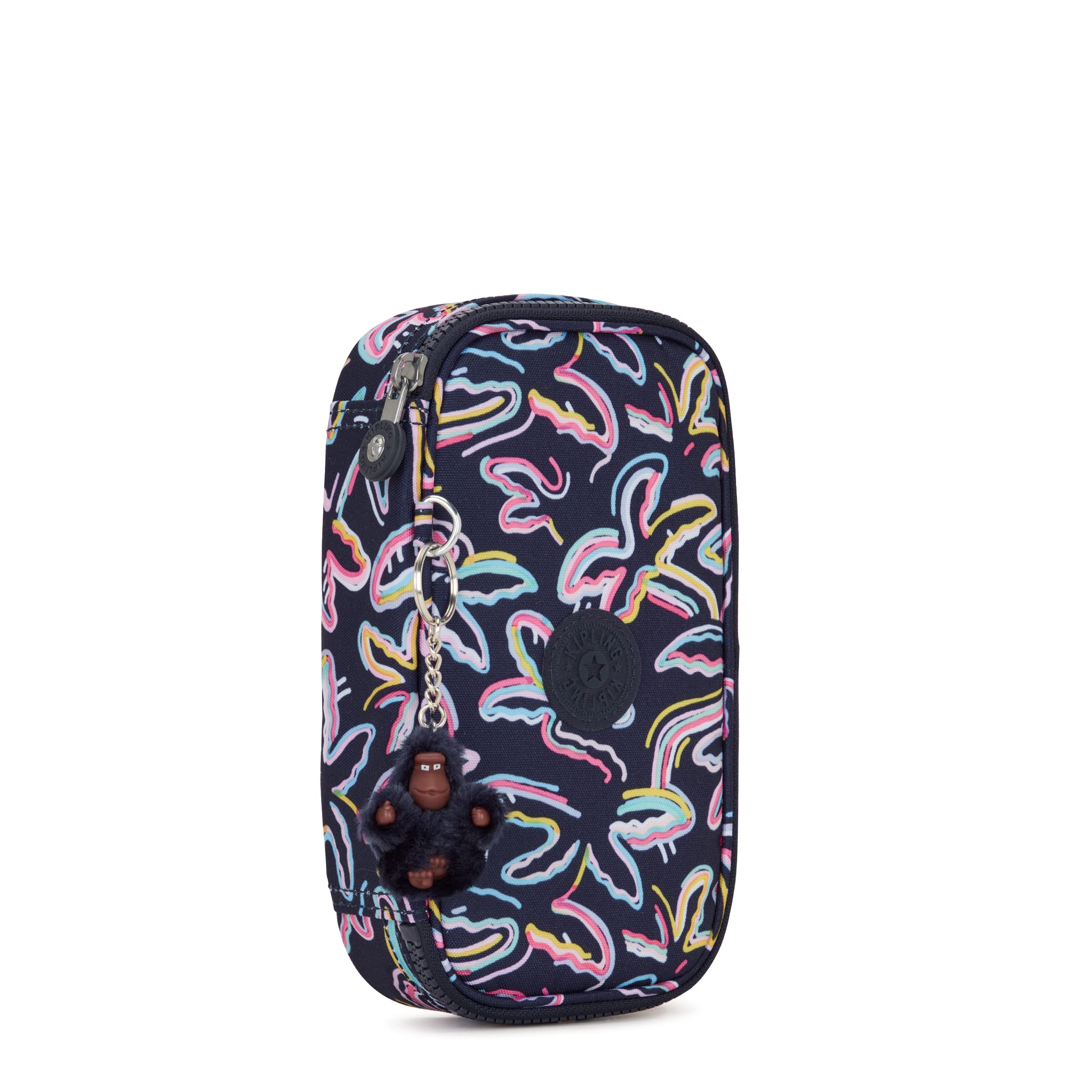 Kipling 50 PENS, Pencil Case Holds Up To 50 Pens,21 cm, 1 L, Palm Fiesta Prt - Image 4
