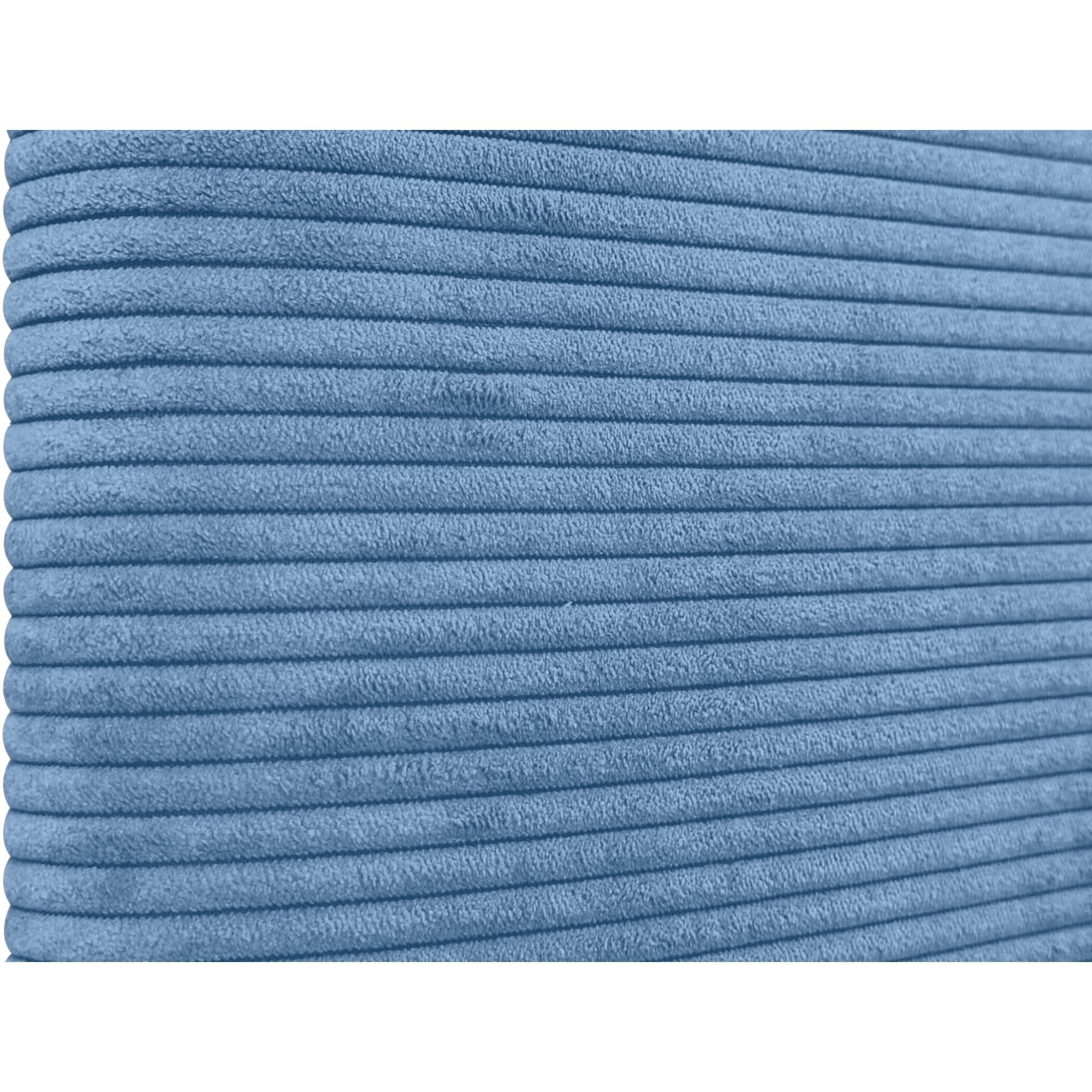 DHOME Testiera Imbottita Liscia Arrotondata in Velluto Premium per Parete Acustica Testate Letto Fonoassorbenti Camera da Letto (Blu, 160cm)