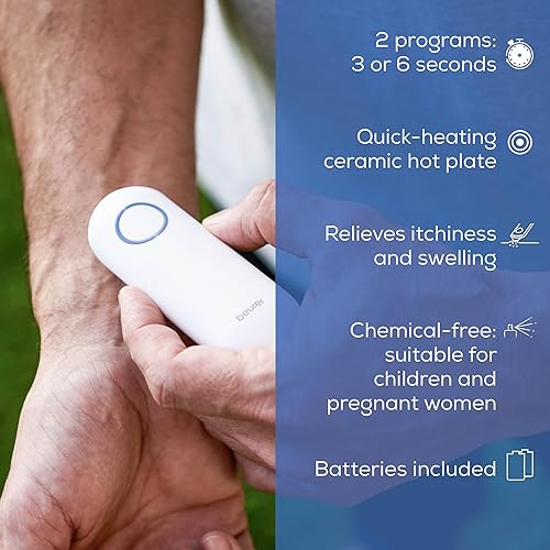 Miniatura 8 de Beurer BR60 Insect Sting and Bite Relief, Bug Bite Healer for Chemical-Free Treatment of Insect Bites, Non-Toxic Natural Relief from Itching and