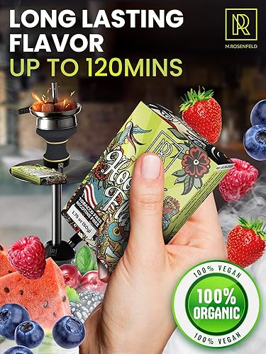 Miniatura 4 de M. ROSENFELD Juego de sabores de shisha de cachimba  3 x 1.75 oz (50 g) Sabores de cachimba para tu tazón de cachimba (arándano - sandía - bayas