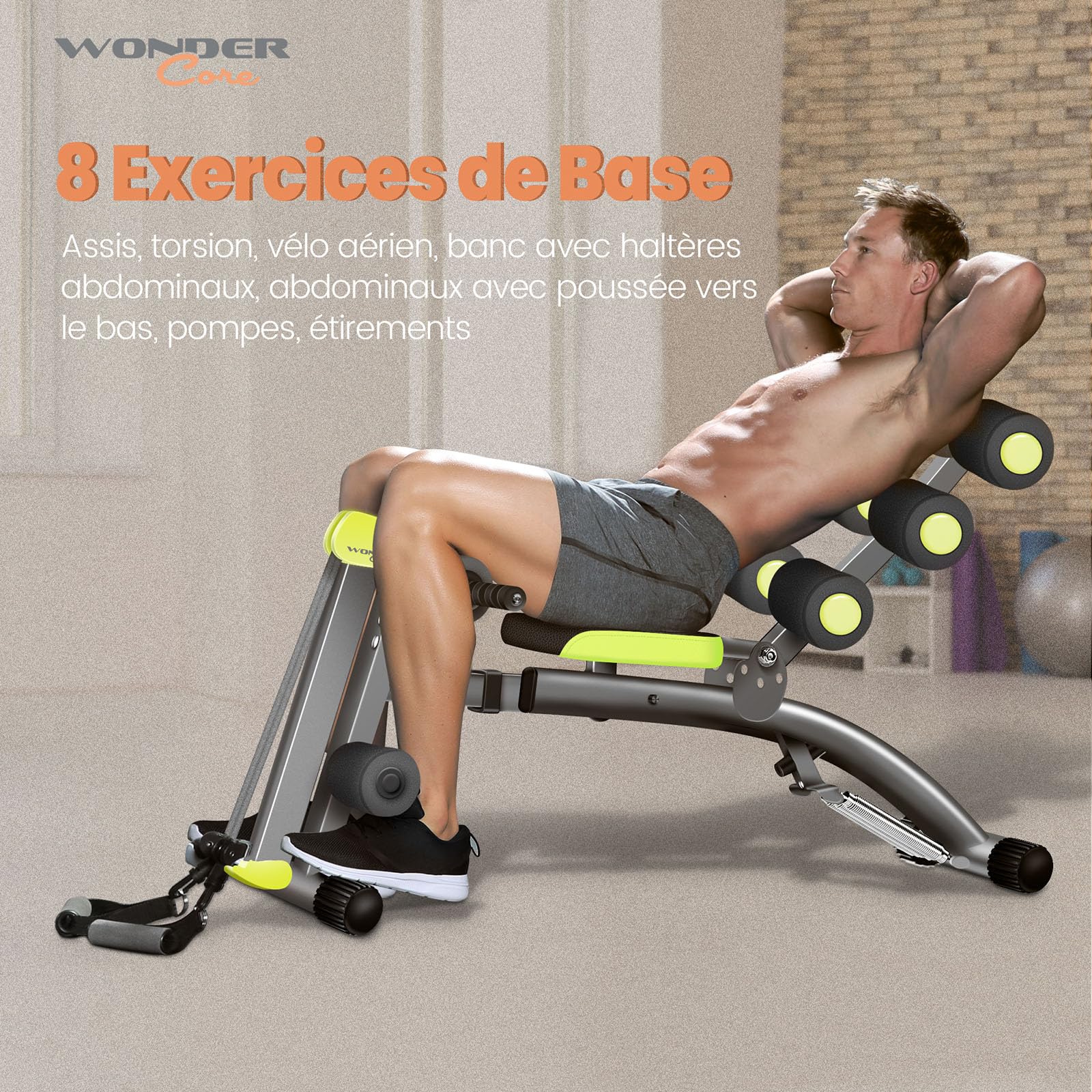 Wonder CORE Multifunctional Fitness Bench, Adjustable Home
