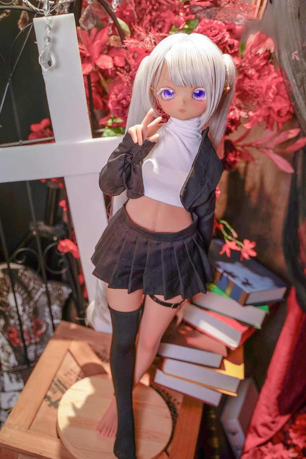 Mozu Seven 85cm Seamless Silicone Figure – 1/2 Scale Anime-Style Collectible Figure by MozuDollNA for Cosplay, Photography & Display (Wig) (MTPE – Standard)