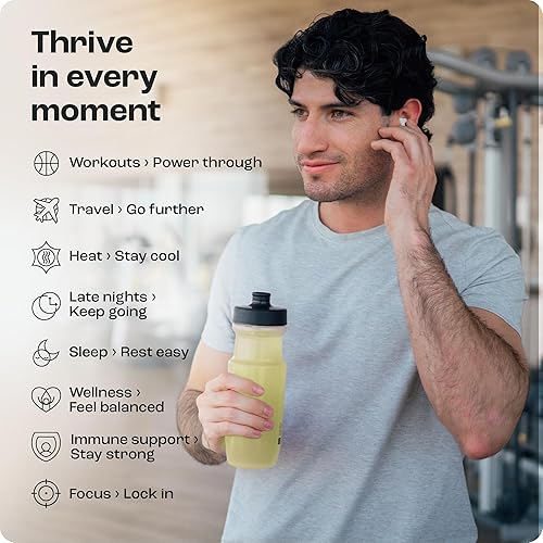 Miniatura 7 de KEY NUTRIENTS Paquete de electrolitos en polvo sin azúcar - Polvo de electrolitos de limonada (90 porciones) + paquetes de electrolitos de frambuesa