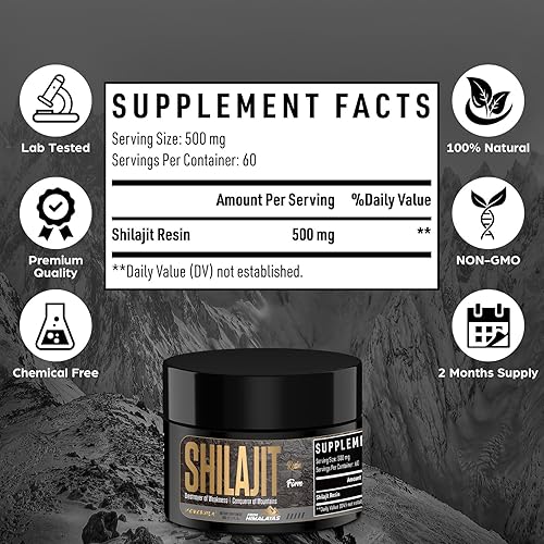 Miniatura 2 de Resina Shilajit Shilajit orgánica, probada por terceros, rica en más de 85 oligominerales, Shiljait pura del Himalaya de grado dorado para energía