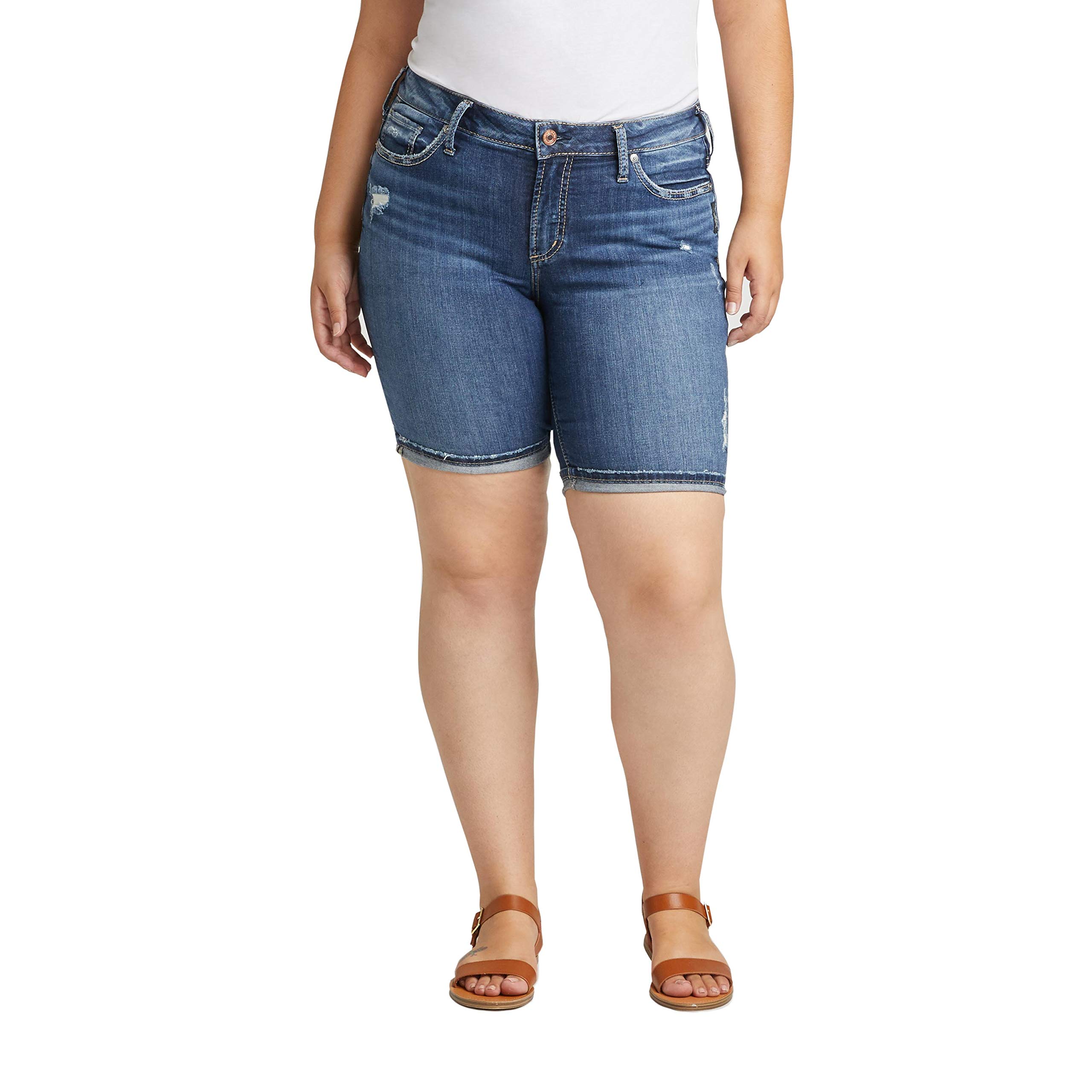 Silver Jeans Co.Women's Plus Size Suki Bermuda Shorts