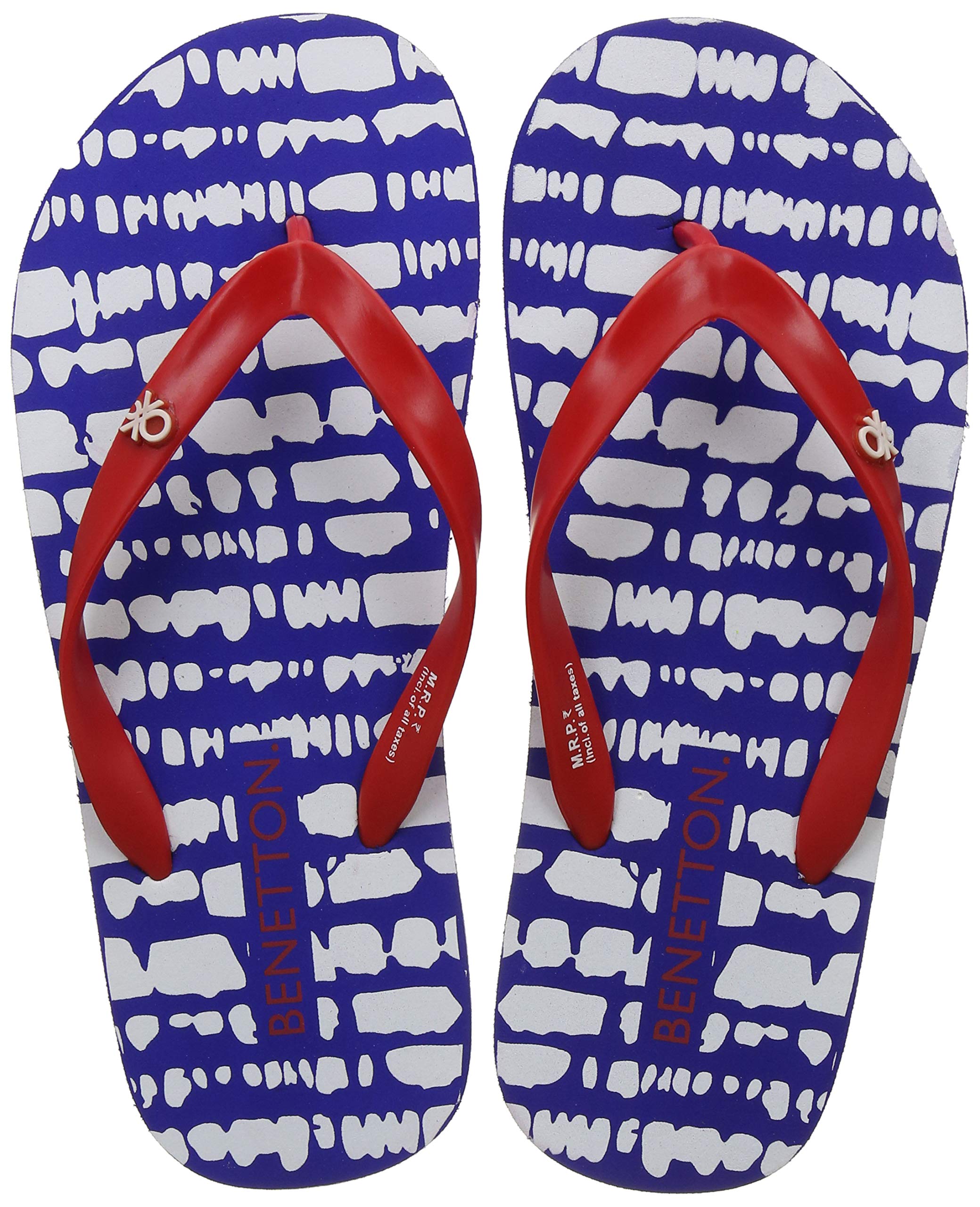 United Colors of Benetton Men Blue red Flip-Flops-8 UK/India (42 EU) (18A8CFFPM074I) (B07FY7JQ5H) Amazon Price History, Amazon Price Tracker