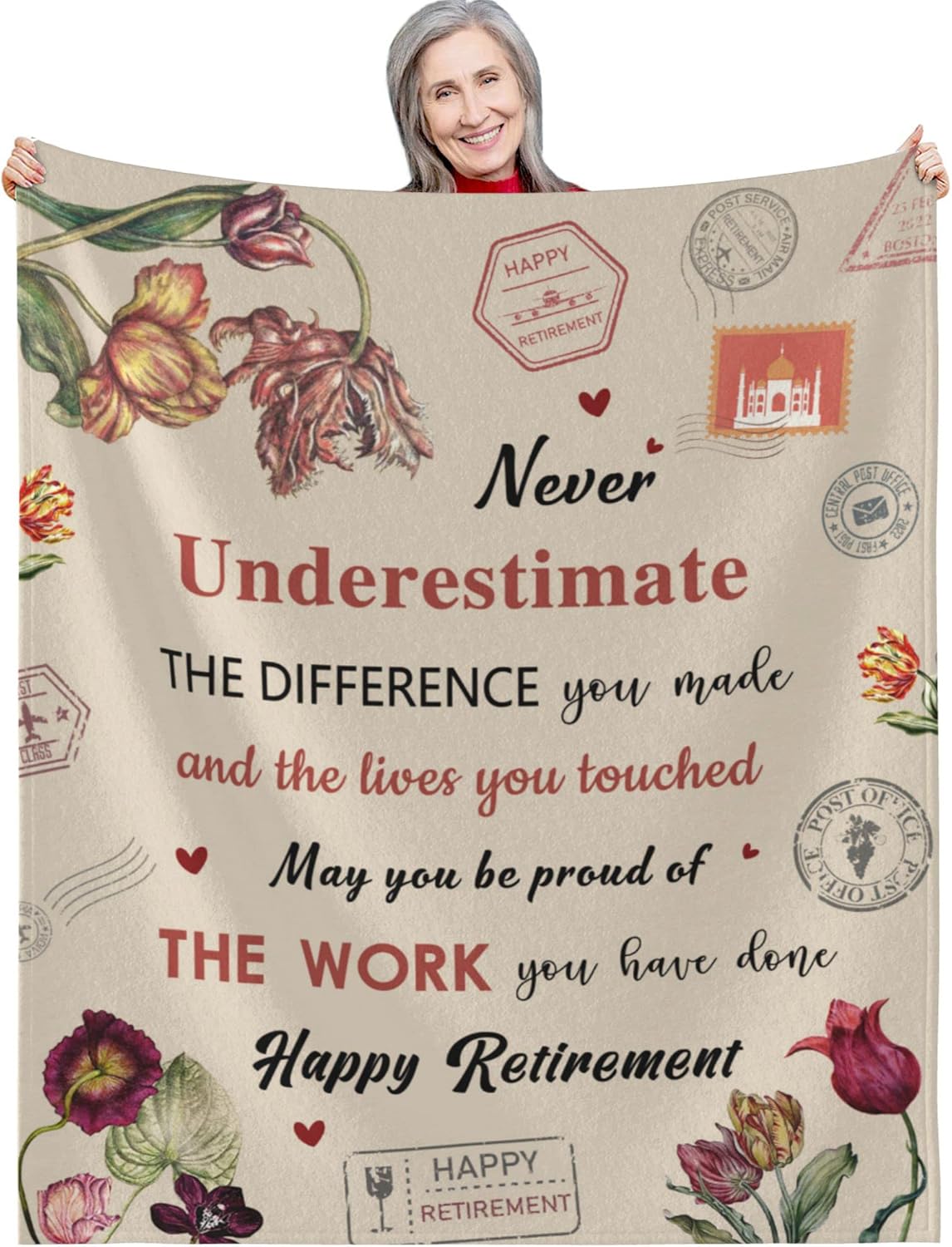 Retirement Gifts for Women 2022 Soft Flannel Throw Blankets Best