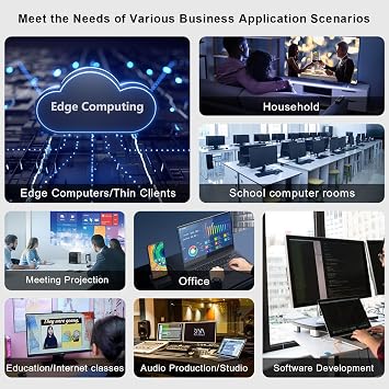 6 Port Firewall Micro Appliance, Fanless Firewall Mini PC Intel N150 Quad Core, DDR5 RAM, VPN, Router PC, AES-NI, 6 Intel 2.5GbE I226-V LAN, Barebone