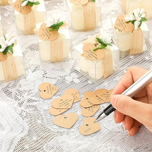 Miniatura 6 de MTLEE 30 juegos de regalos de boda para invitados, velas de burbujas a granel, regalos de boda, velas de despedida de soltera, velas con tarjetas de