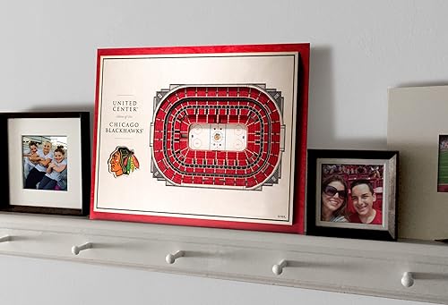 Miniatura 2 de YouTheFan NHL StadiumViews - Arte de pared 3D de 5 capas de 17 x 13 pulgadas