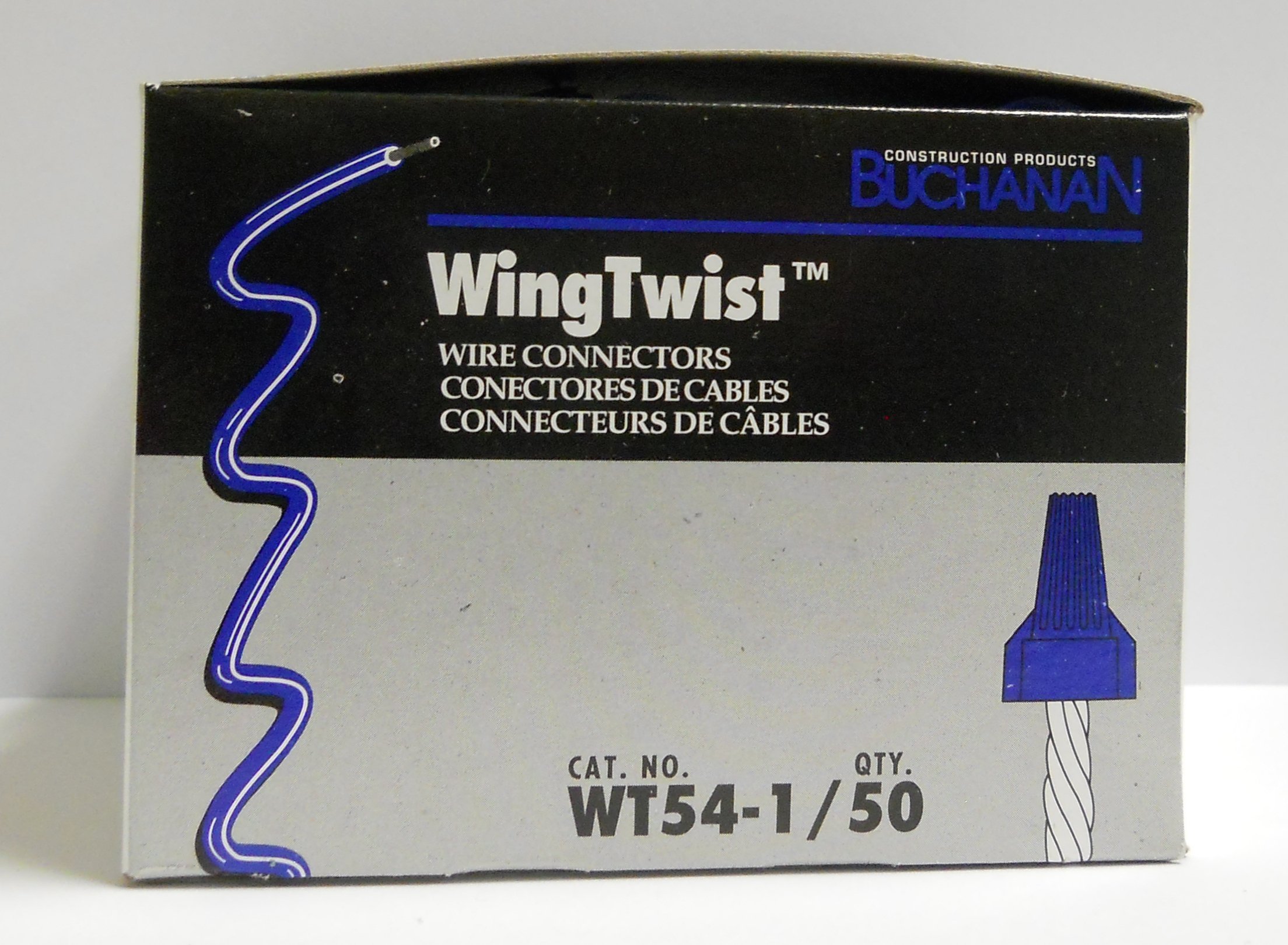 IDEAL INDUSTRIES, WT54-1, WINGTWIST WT54 BLUE 50/BOX