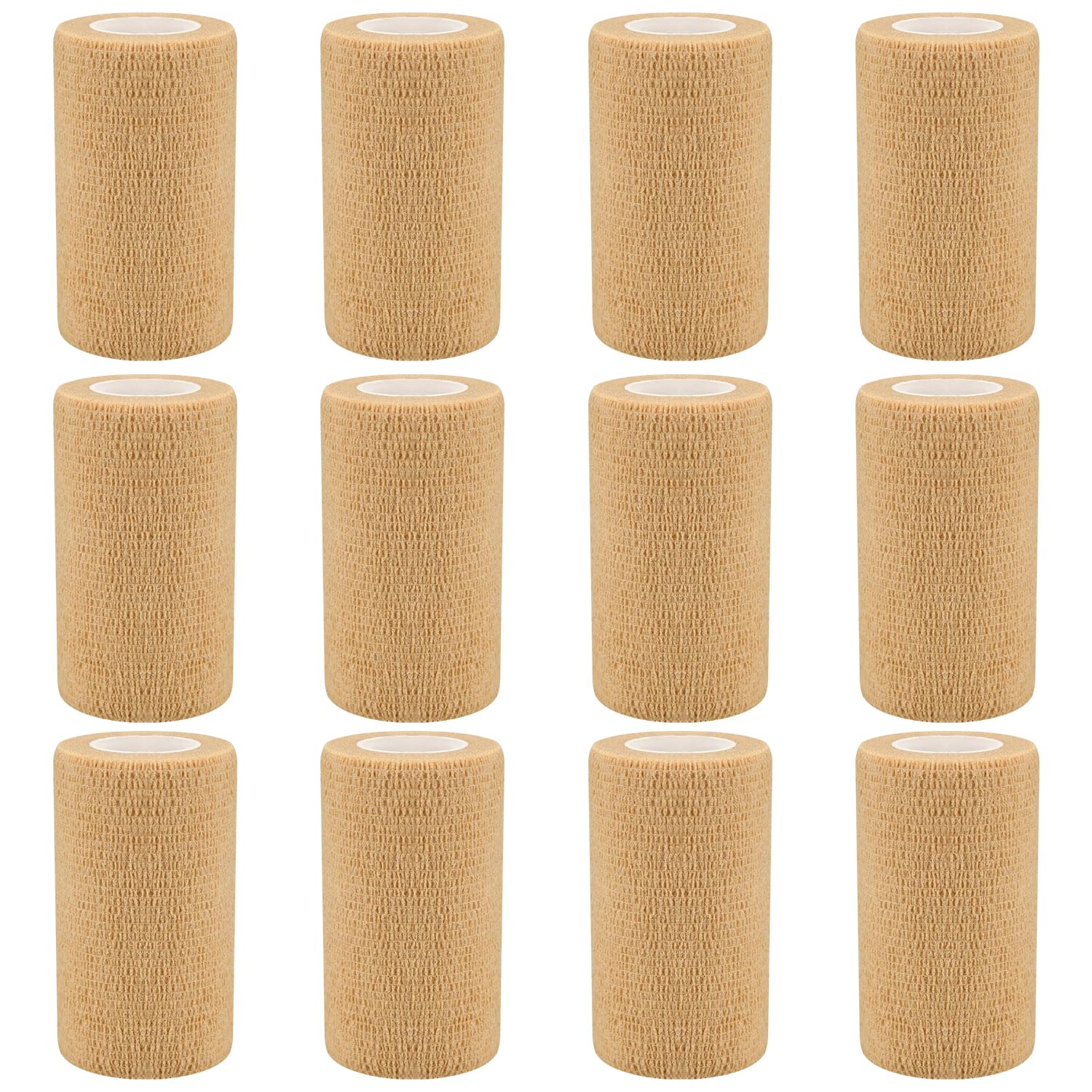 6pcs 2in Self Adhesive Bandage Wraps, 12 Colors, 5 Yard Wraps for Sports
