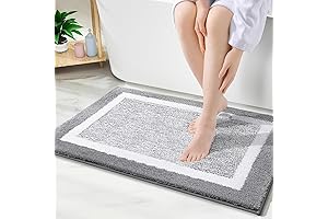 OLANLY Small Gray Rug: The Epitome of Bathroom Luxury
