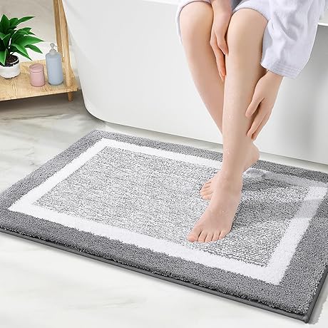 OLANLY Small Gray Rug: The Epitome of Bathroom Luxury
