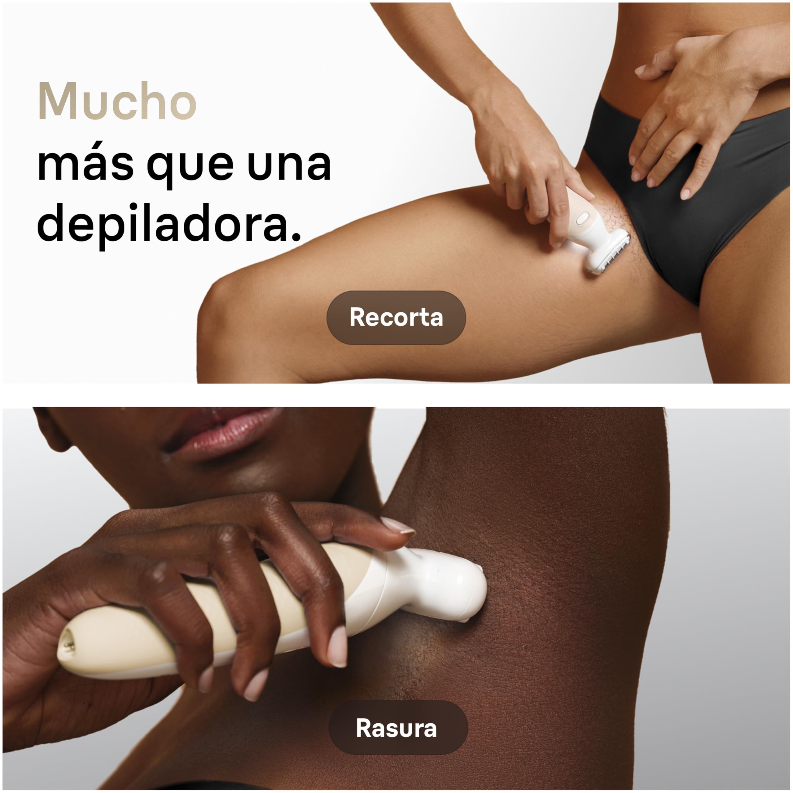 Braun Depiladora Eléctrica Mujer Silk·épil 9 Flex con Cabezal Flexible, Depila, Rasura Y Recorta en Seco Y Mojado, 2 Cabezales, Cepillo de Limpieza Y Funda, Depilación Suave Duradera, 9-041 3D, Oro