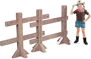 Fun Express 40" Split Rail Fence Post Cardboard Cutout Stand-Ups - 2 Pieces - Western Party Decor - VBS Vacation Bible School Supplies/Decor